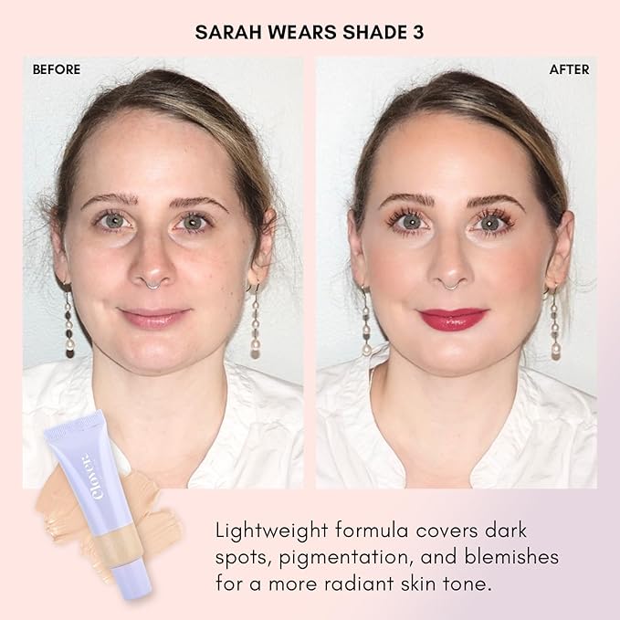 Clover Skin Is In Serum Foundation | Hydrating Face Serum, Lightweight Foundation, Cruelty-Free & Vegan | With Squalane And Sunflower Seed Wax | 30 ml - Shade 03 (Fair)