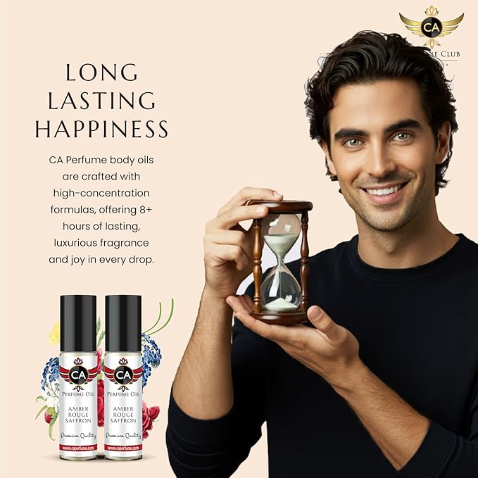 CA Perfume Impression of Light Blue Eau Intense For Men Body Oil Roll-On 0.3 Fl Oz/10ml