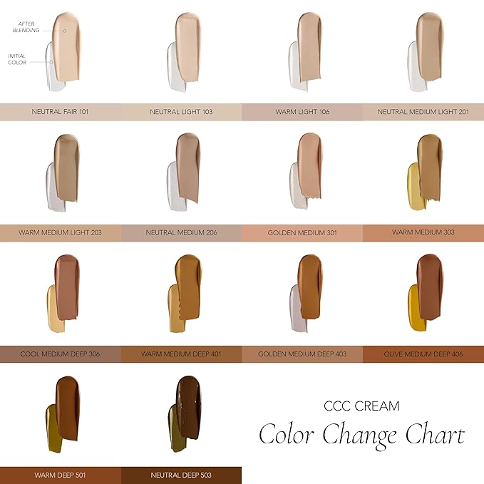 CLE Cosmetics CCC Cream (Warm Light 106 / SPF 50) - Color Correcting With Sunscreen - Lightweight, Hydrating Foundation - BB & CC Hybrid - Light to Medium Coverage - 1 fl oz