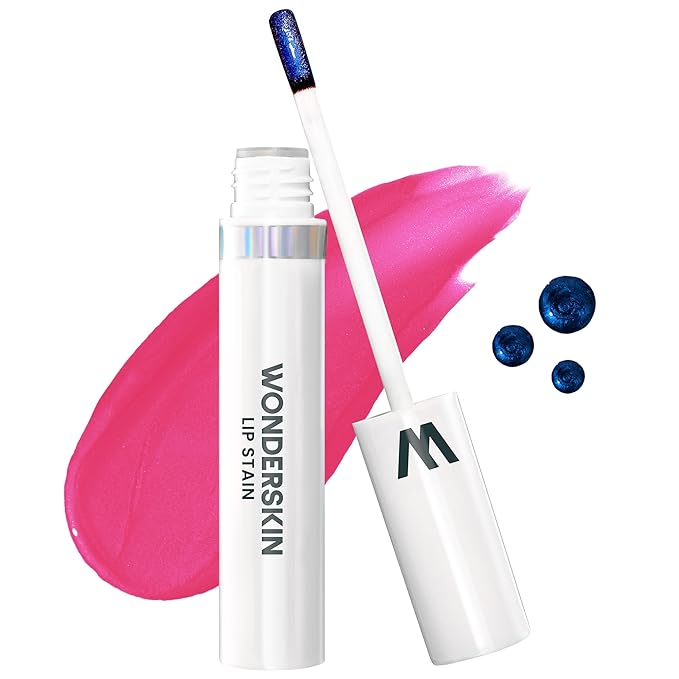 Wonderskin Wonder Blading Lip Stain Peel Off Masque - Long Lasting, Waterproof and Transfer Proof Pink Lip Tint, Matte Finish Peel Off Lip Stain (Neon Rose Masque)