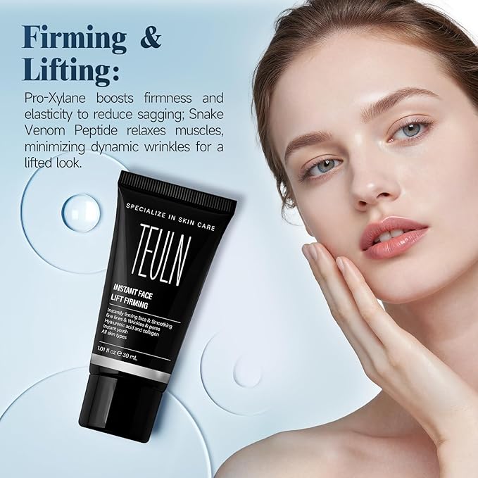 2.0 Instant Face Lift Cream,Instant Face Tightener,Smoothing Fine Lines, Deep Wrinkles and Pores ，Rapidly Improves the Look of Aged Skin 1.01oz