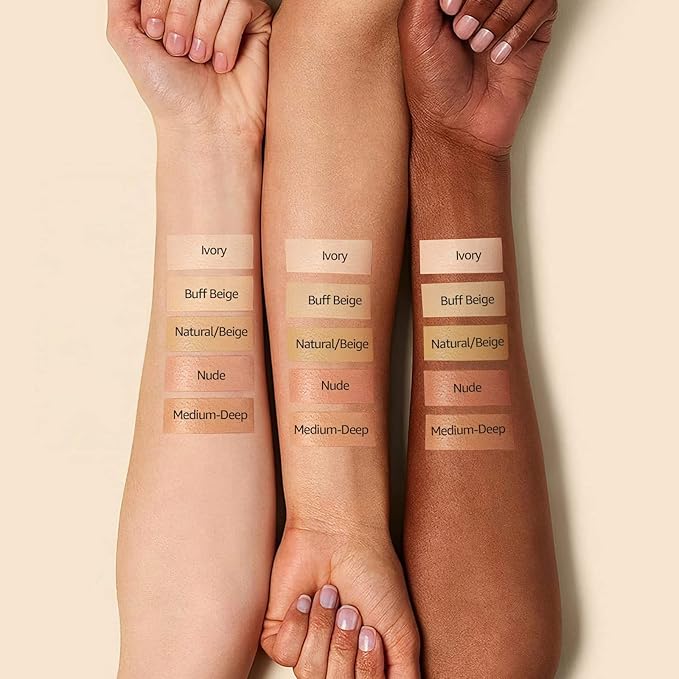 Mushroom Head Air Cushion CC Cream - BB Cream Foundation Makeup Moisturizing Concealer Long-Lasting, Cushion Foundation Full Coverage Self Adjusting for Mature Skin & All Skin Types(Ivory)
