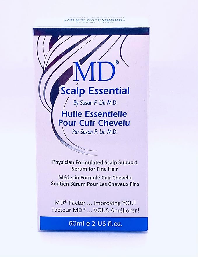 MD Scalp Essential Serum | Hair Growth Treatment Formula for Dandruff, Hair Loss, Scalp-Itch, thinning, | Promote Hair Regrowth, DHT Blocking | 2 Fl Oz 2 Months Supply