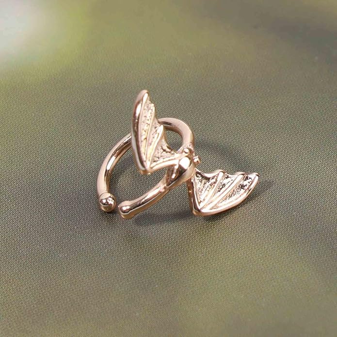 Gothic Bat Cuff Earrings Gold Bat Ear Cuffs Non Pierced Earrings Punk Animal Earrings Cool Vampire Earrings Jewelry for Women and Girls Gifts