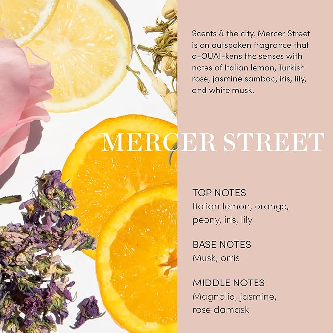 OUAI Thick Hair Shampoo & Conditioner Set, Travel Size - Moisturizing Shampoo & Conditioner - With Keratin, Marshmallow Root, Shea Butter & Avocado Oil - Sulfate, Paraben & Phthalate Free (3 Oz)