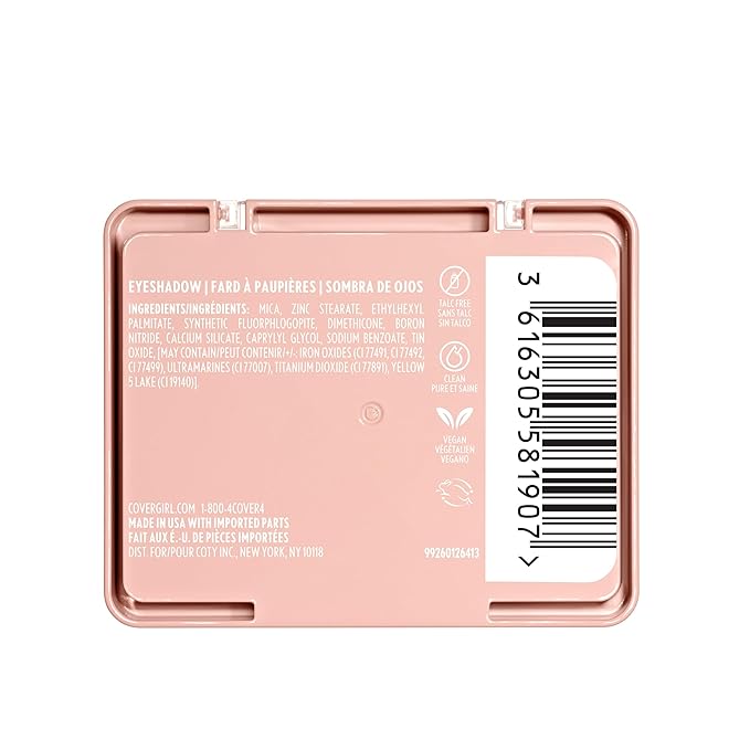 COVERGIRL Eye Enhancer, Sweet Plum, Eyeshadow Trio, Easy to Wear, Clean & Vegan, Talc-Free, Matte & Shimmer Finishes, Smudge-Proof, 0.14oz