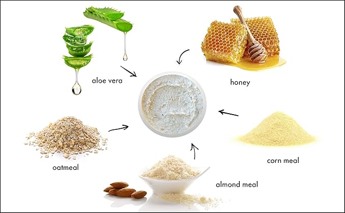 RAYA Almond Honey Facial Scrub (106) | Natural Exfoliating Facial Scrub for Non-Blemished Skin | Polishes, Softens, and Creates a Glowing Complexion