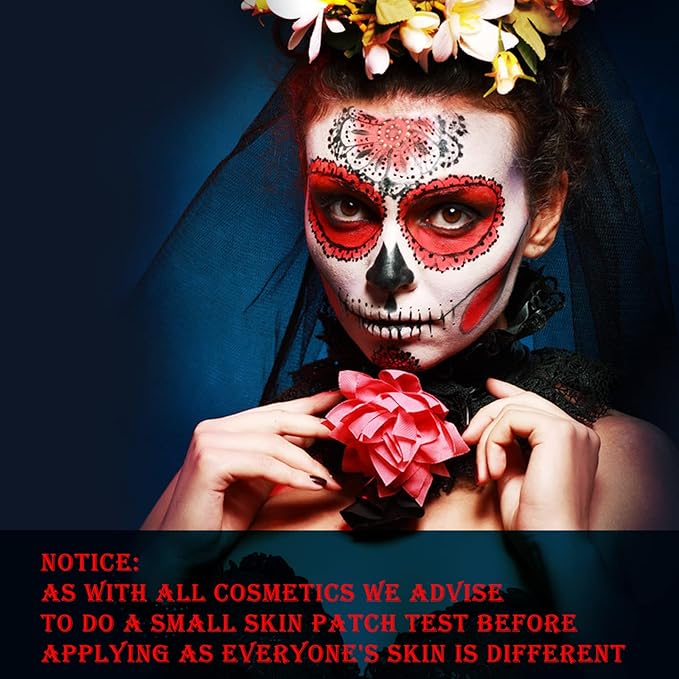 MEICOLY Black Face Body Paint Stick(1.06 Oz),Waterproof Black Face Paint for Cat Halloween SFX Skull Joker Zombie Vampire Skeleton Goth Spider Cosplay Makeup,Black Stick Clown Makeup