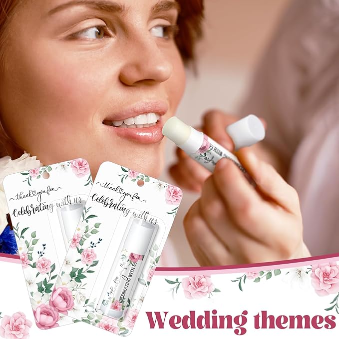 30 Pack Thank You Gift Lip Balm Bulk Bridal Shower Favors Bridal Shower Favor Lip Care Set Bachelorette Party Favors Baby Shower Favor Thank You Appreciation Gift for Guest Basket Gift Stuffer