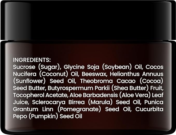 Brooklyn Botany Lip Scrub Exfoliator 1 oz – Lip Moisturizer for Dry Lips and Chapped Lips – Gentle Lip Exfoliator for Smooth and Brighter Lips – Vanilla Flavor