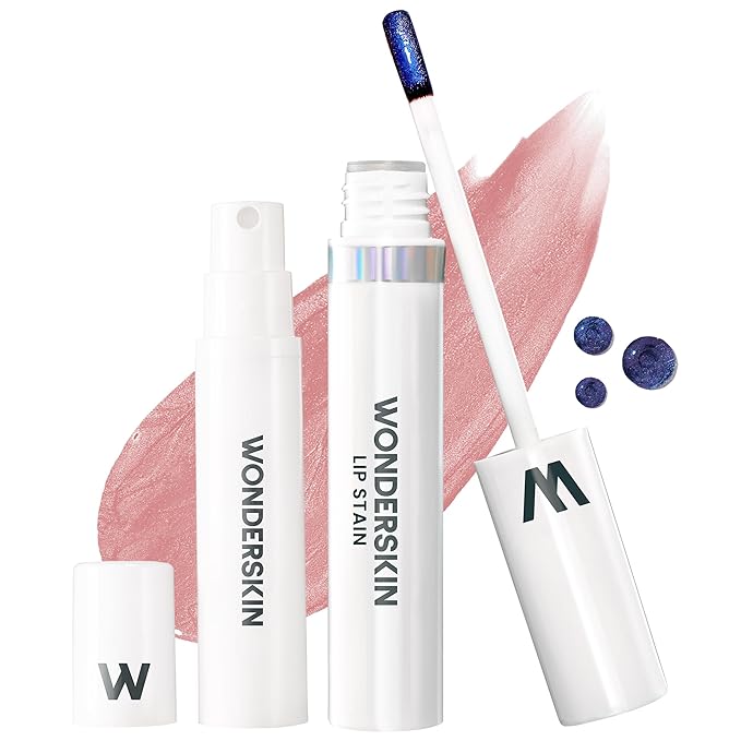 Wonderskin Wonder Blading Lip Stain Peel Off and Reveal Kit - Long Lasting, Waterproof Nude Lip Tint, Transfer Proof Natural Lip Stain Kit (XOXO)