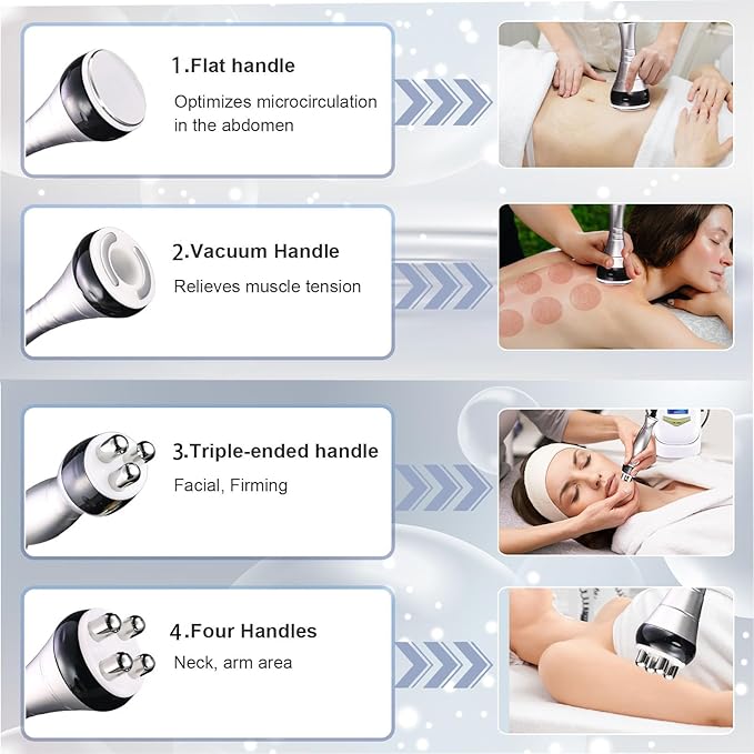 4 Function Handles Facial Beauty Device Suitable for Home and Beauty Salon Delicate Care Equipment