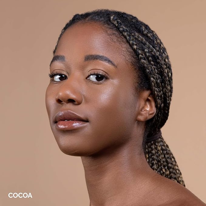 OFIR Skin Satin Medium Coverage Foundation | Vegan | Blue Light Protection | Non-Creasing | 1 FL OZ | (Cocoa - Deep Neutral)