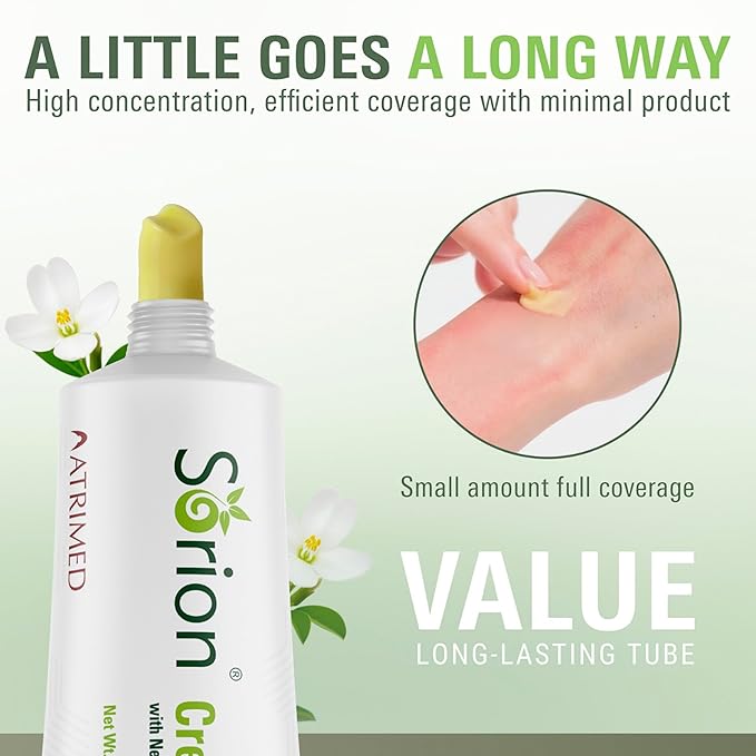 Sorion Cream - Herbal Moisturizer for Dry, Itchy, Flaky Skin with Coconut Oil, Neem, Turmeric and Pala Indigo Plant Skincare