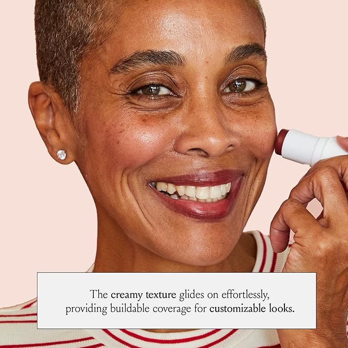 BOOM Beauty Boom Stick Berry: 3-in-1 Cream Blush Stick for Eyes, Lips & Cheek, Long-Wearing Blendable & Building Color Vegan Lipstick Pen for All Skin