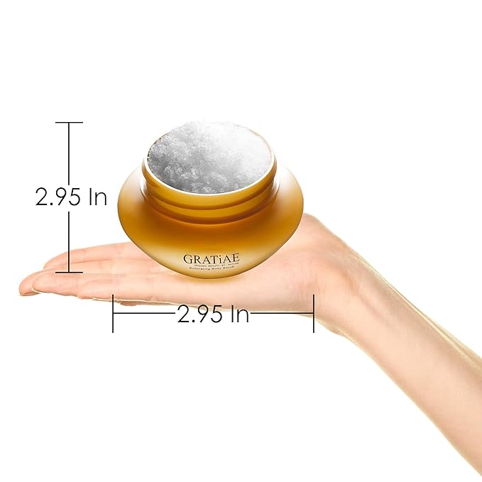 Gratiae Organics Exfoliating Body Scrub, Passion Fruit and Lime for All Skin Types 8.5 Fl oz