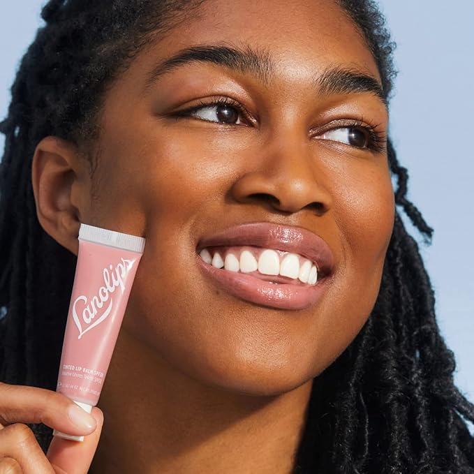 Lanolips Tinted Balm, Perfect Nude - Moisturizing Lip Tint with Lanolin and Gloss for Shiny, Hydrated Lips - Hydrating Lip Balm for Dry Lips (12.5g / 0.44oz)