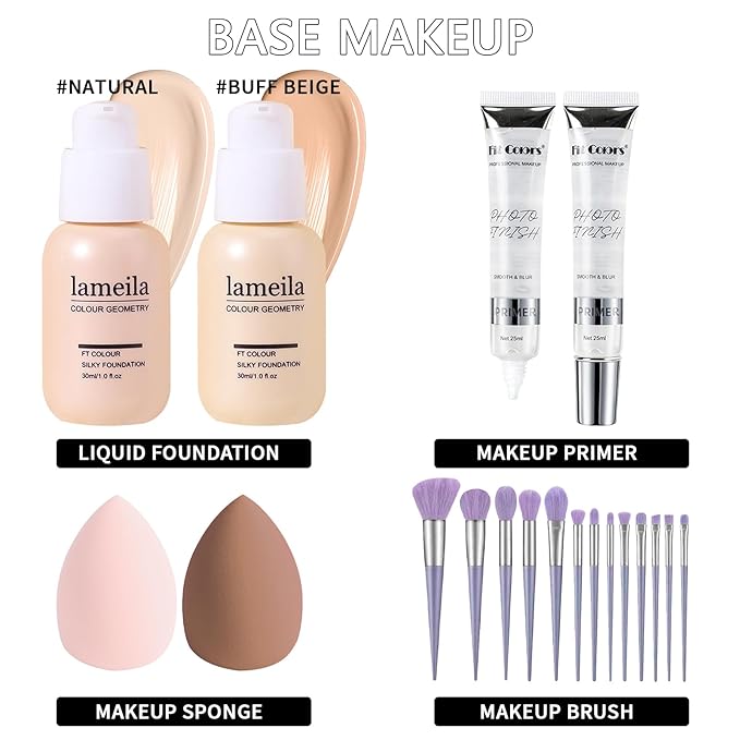Makeup Kits, Makeup Set Full Kit, Full Face Makeup Set For Women Girls Teens, Makeup Present Set For Women Girls Teens, Beginners and Professionals Alike, Multipurpose Makeup Sets