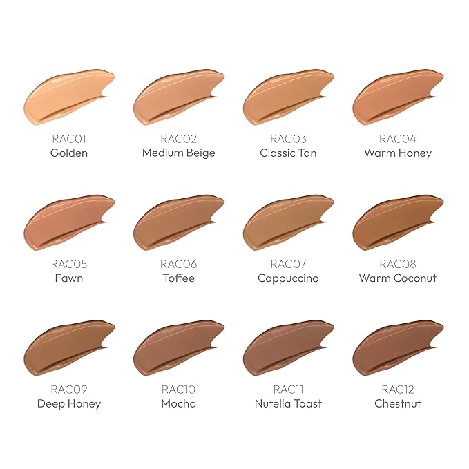 Ruby Kisses All Day Concealer Lightweight Full Coverage Multi-Use Concealer 0.13 Fl Oz (4-3 Chestnut (12))