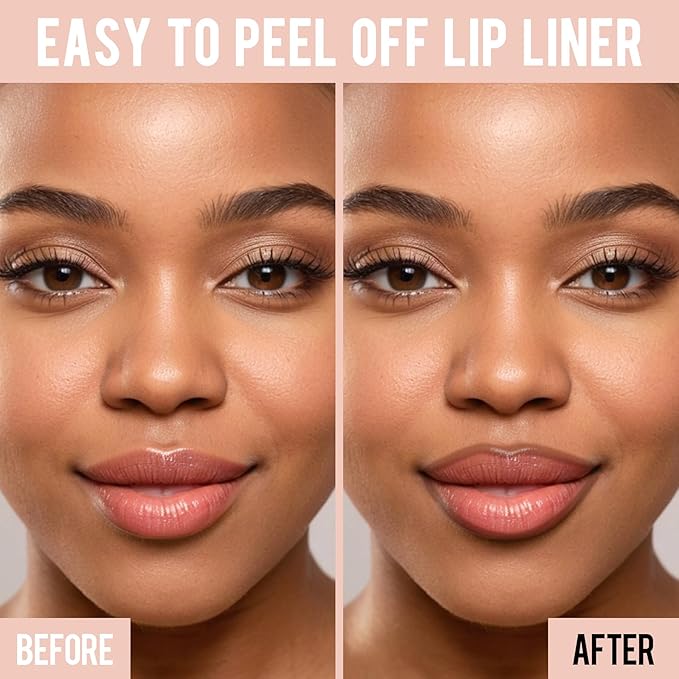 iMethod Lip Stain - Lip Liner Stain, Natural Long Lasting Lip Stain Peel Off, Waterproof Stay On All Day, Transfer-Proof, Highly Pigmented, Instant Peel Off Color, Cocoa