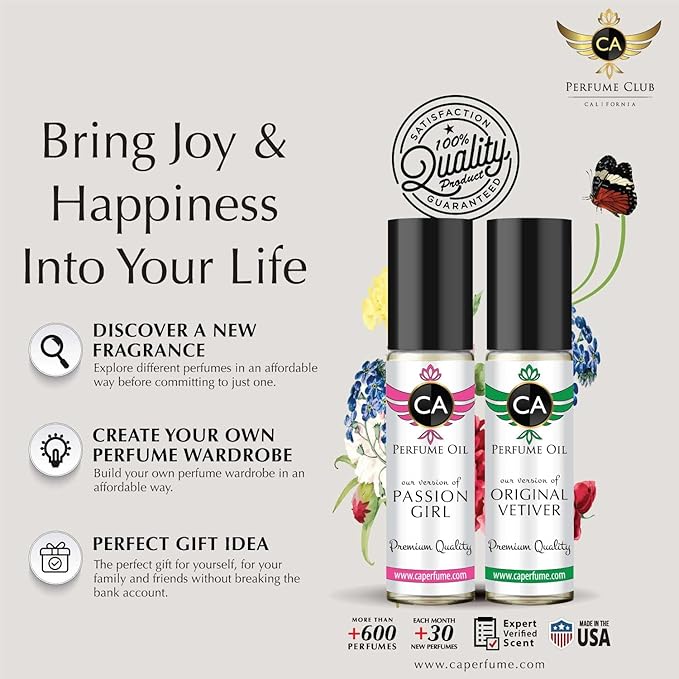 CA Perfume Impression of Last Cherry For Women Men Replica Fragrance Body Oil Dupes Alcohol-Free Long Lasting Roll-On 0.3 Fl Oz-X3