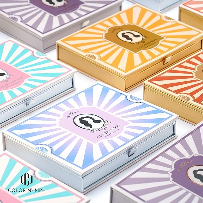 Color Nymph Makeup Kit for Teens, All in One Makeup Kit for Women Included 24 Colors of Matte Shimmer Eyeshadow, Highly Pigmented Lip Glosses, Eyeliner Pencil, Brushes, and Mirror