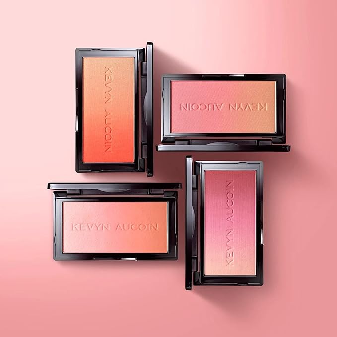 Kevyn Aucoin The Neo-Blush, Sunset: Blush makeup compact. Trio palette of gradient colors. Blends pearl, satin & matte finishes for highlighting cheeks. Personalized looks - natural to pop of color.