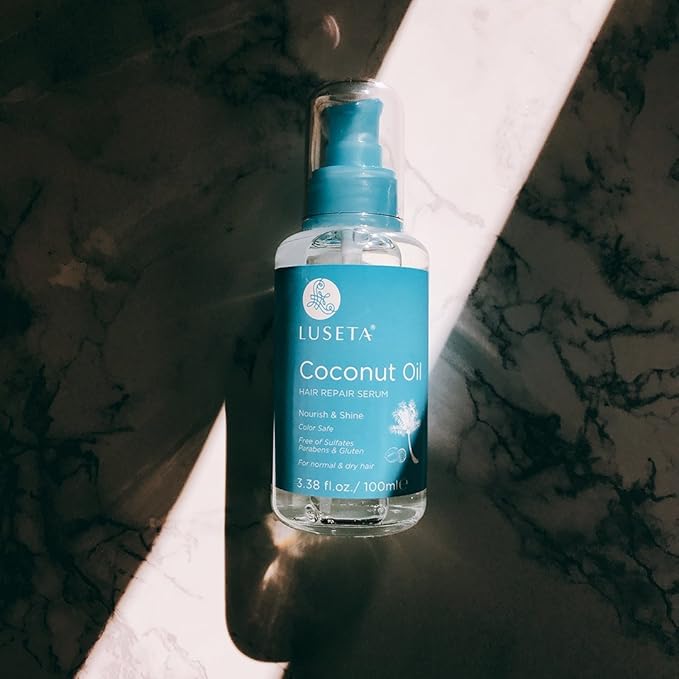 Luseta Hair Oil Hair Repair Serum Coconut Argan Marula Oil Sulfate Free Paraben Free (Coconut Oil)