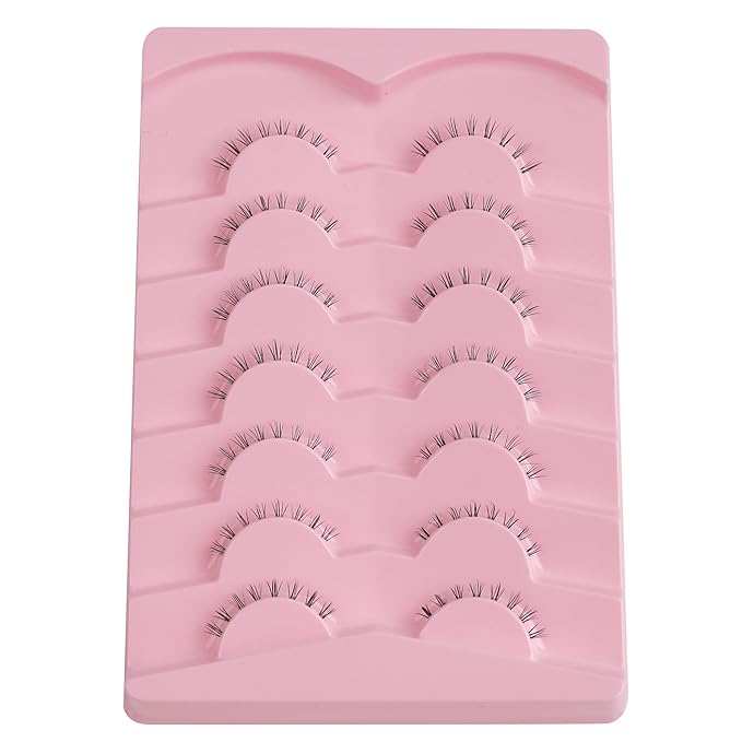 Lashes Natural Bottom Lashes 8mm Lower False Eyelashes Natural Look Strip Lashes Extention Wispy Bottom Eyelashes Fake Lashes Pack 7 Pairs