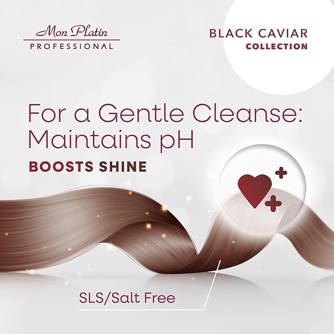 Mon Platin Natural Silk Therapy Salt-Free Shampoo for Straightened Hair - Protects Keratin & Brazilian Treatments, Sulphate-Free Formula, Keeps Hair Vibrant, 400ml