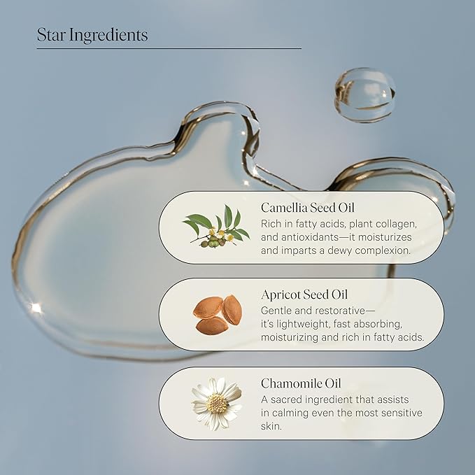 Biography Long June Quieting Face Oil, 13ml- Natural Smoothing & Clarifying Dry Oil. Clarifying, Moisturizing & Hydrating Beauty Facial Oil for Women w/Camellia, Vitamin E & Marula