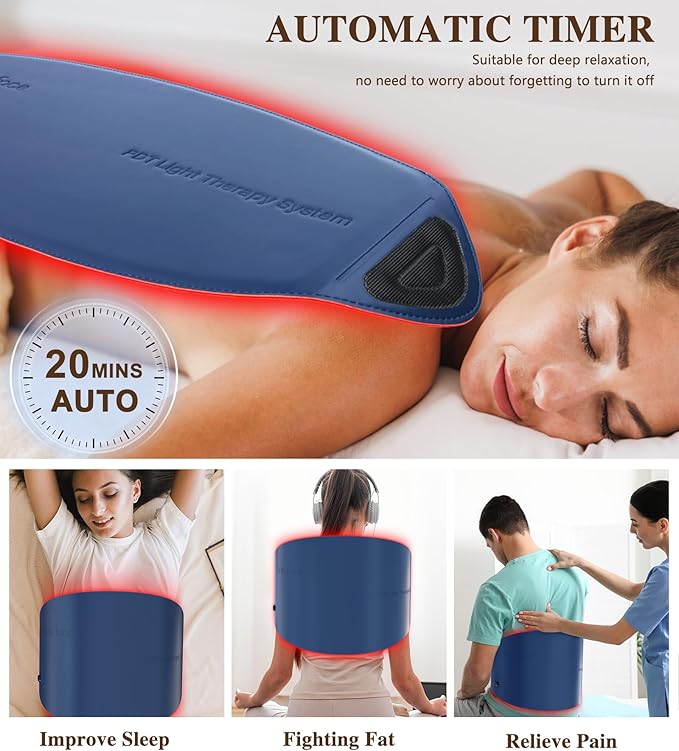 Red Light Therapy for Face and Neck, 720 LED Infrared Light Therapy Mask for Wrinkles and Acne, Large 30.8" x 11.8" Panel for Body, Red Light Mask Gift for Women, Mom, PDT Facial Skincare at Home