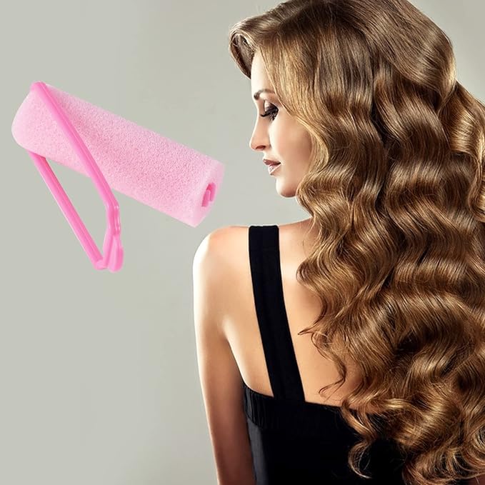 12 Pcs Foam Sponge Hair Rollers 2.4 Inch Hair Curlers to Sleep In Soft Sleep Rollers for Curls Style Heatless Curler Hair Christmas Party Hairstyles