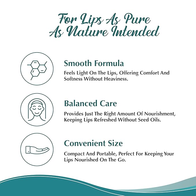 Moisturizing Tallow Lip Balm – Grass-Fed Beef Tallow with Organic Coconut Oil, Beeswax, and Vitamin E – Peppermint – Lip Balm Set – Travel Essential – 3-Pack