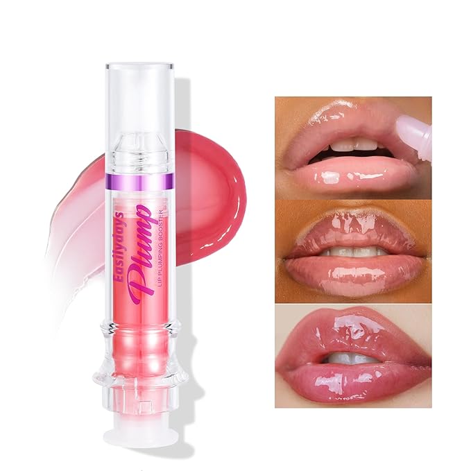 Lip Gloss Plumper Glossy Lip Lipstick, Lifter Gloss, Hydrating, Volumizes, High-Shine, Lip Plumping Lip Glass Mirror Lip Glaze Lip Makeup, Plump And Pout Lip Plumper for Women Girls