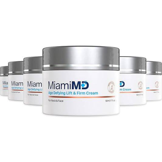 Age-Defying Lift & Firm Cream - Anti Aging and Skin Firming For All Types - Paraben Free - Fragrance Free Cruelty Free BHA Free 50 ml (1.7oz) - 6 PACK