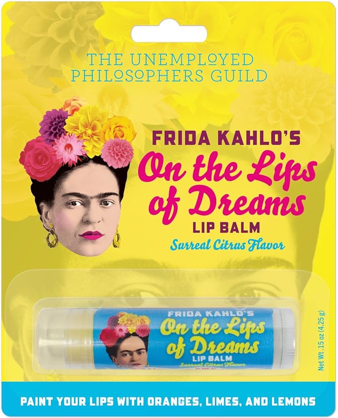 Frida Kahlo's On the Lips of Dreams Lip Balm Tube, Citrus Flavored - Cruelty-Free and Made in the USA from Natural and Imported Ingredients