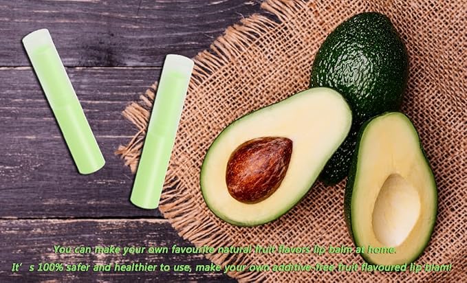 0.14oz Empty Flavored Lip Balm Container Tubes Plastic Homemade Moisturizing Lip Stick with Caps Bulk Fit for Women Adult DIY Making Supplies, 25 Count (Green)