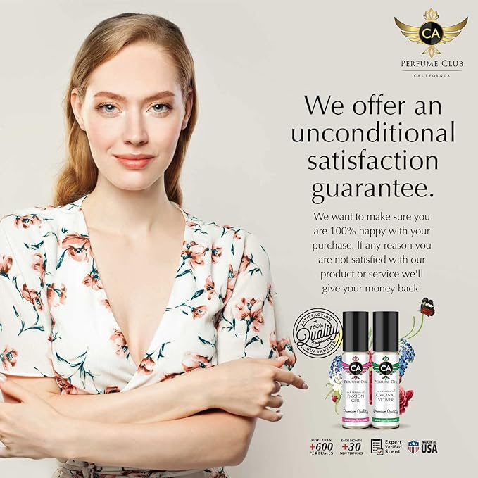 CA Perfume Impression of Christian D. Amber Dark Nuit For Women & Men Replica Fragrance Body Oil Dupes Alcohol-Free Essential Aromatherapy Sample Travel Size Concentrated Attar Roll-On 0.3 Fl Oz/10ml