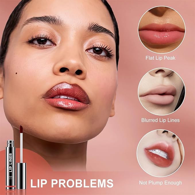 OETUIOW Lip Tint Stain Peel Off - Waterproof Lip Liner Stain, Moisturizing Long-Lasting Lip Stain, Create A Natural Lip Color, Enhancing Complexion for All Skin Types (Nude, 0.12 Fl Oz (Pack of 1))