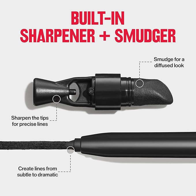 Revlon ColorStay Pencil Waterproof Eyeliner, Smudge-Proof, Eye Makeup with Built-In Sharpener, 202 Black Brown, 0.01 oz