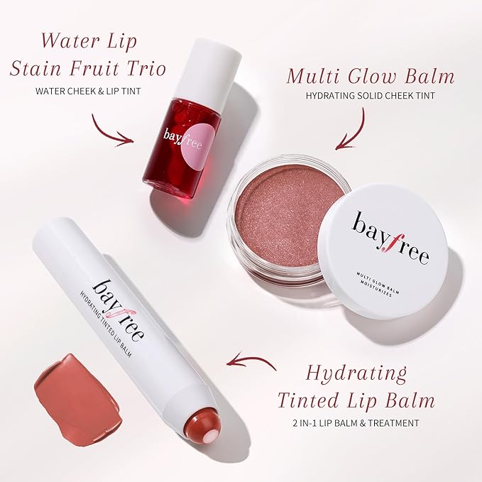 Tinted Lip Balm Plumper Set, Glossy, Pump Lips, Lightweight, Moisturize & Tint with Jojoba Seed Oil, Vegan Lip Balm Lip Care Present