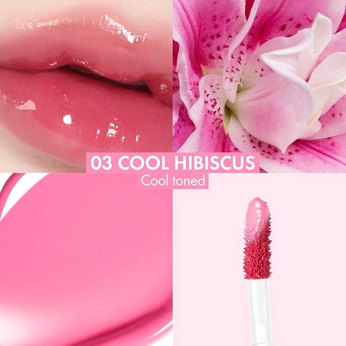 Amuse SEOUL BEBE TINT - 03 COOL HIBISCUS | 24-hour Long-lasting Lip Stain, Plumping, Hydrating, Moisturizing, No Peel Off, Lip Care, Treatment, Non Sticky, Korean Lip Tint for Dry Lips