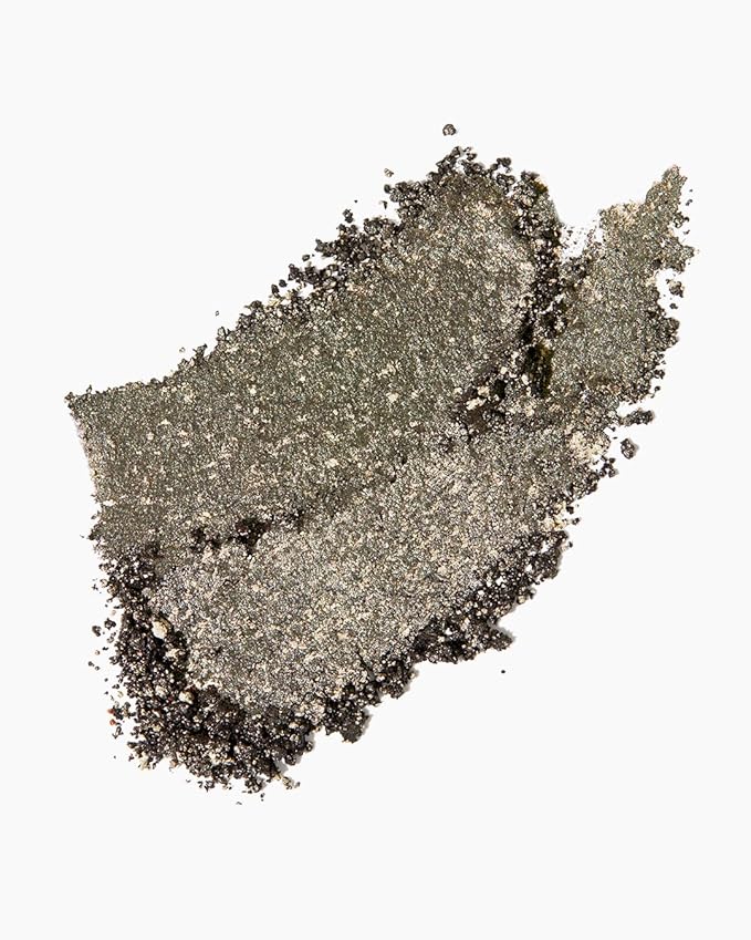 MAKE Beauty Multi-Chromatic Eye Shadow. Metal Reflecting Luminous Foil Finish Creamy, Buildable, Dimensional Long-wear, Crease-proof Powder Eyeshadow, Multichrome Shade - Gravitational, Olive Green
