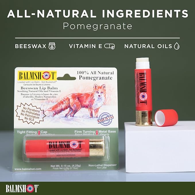 BALMSHOT Lip Balm 4 Pack