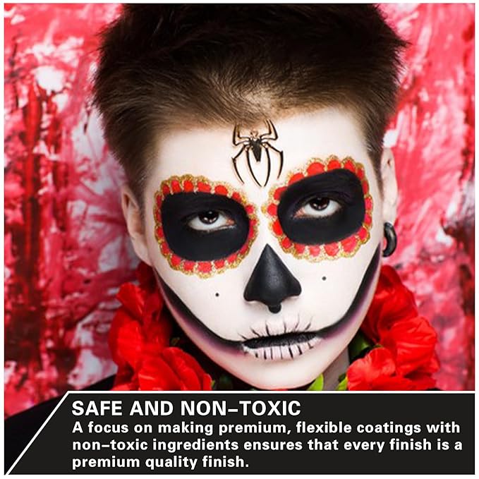 Black Face Body Paint Halloween Cosplay Clown Zombie Costume Sfx Makeup Professional Oil Based Cream Face Paint Palette for Adults and Kids