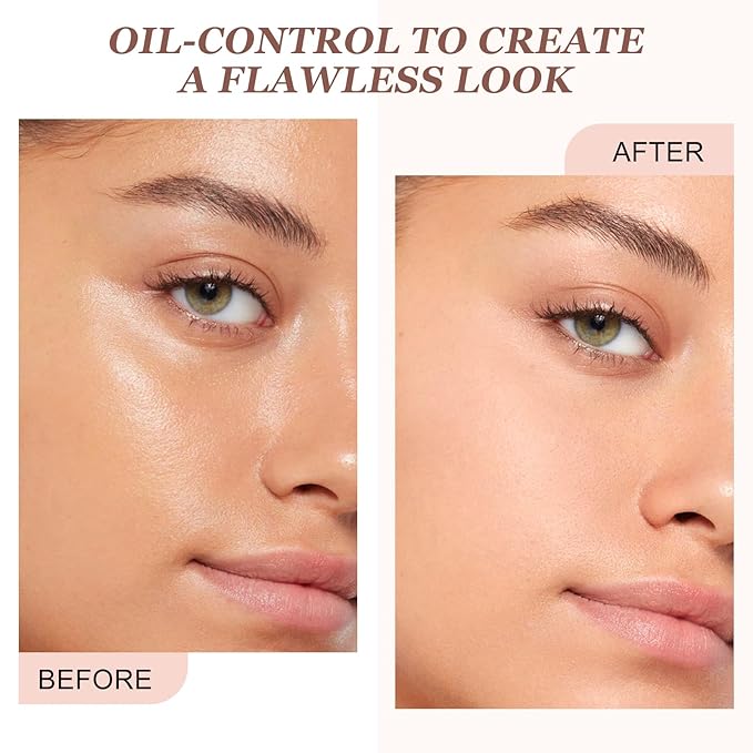 Boobeen Setting Powder, Lightweight Oil Control Loose Setting Powder, Full Coverage Finishing Powder For a Matte Flawless Look, Pressed Face Powder Makeup to Reduce Shine, Long Lasting