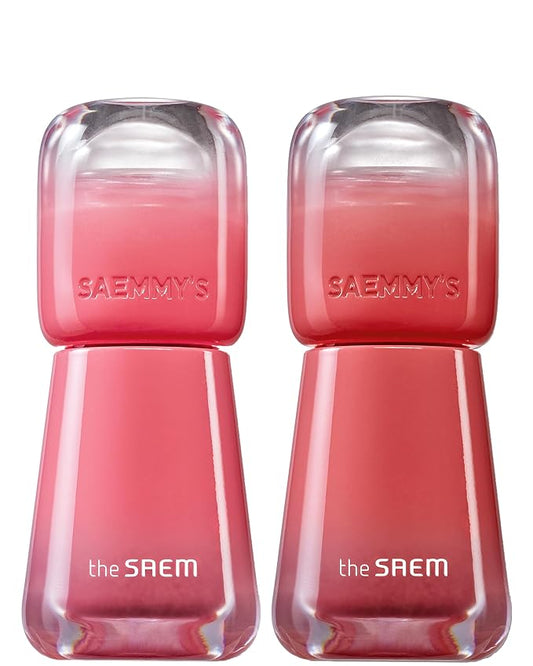THESAEM Saemmy's Ade Shot Tint (03, 05) - Korean Lip Titnt, Water Gel Lip Stain with Plump Glowy Moisturizing Finish, Buildable Radiant Gloss, Long-Lasting Comfort, 0.1 fl.oz.