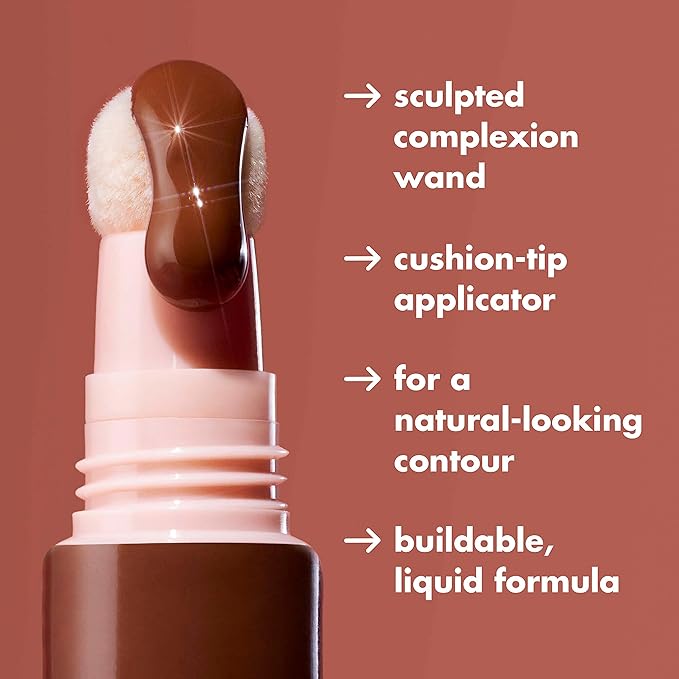 e.l.f. Halo Glow Contour Beauty Wand, Liquid Contour Wand For A Naturally Sculpted Look, Buildable Formula, Vegan & Cruelty-free, Medium/Tan