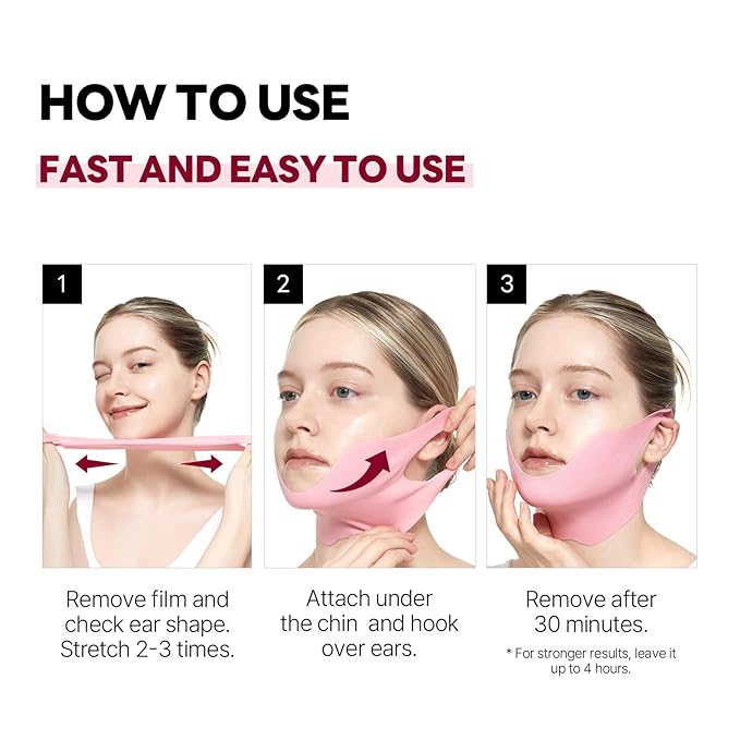 ROUND LAB Camellia Deep Collagen V Lifting Gel Mask 1ea | Double-chin Mask, Instant Cooling & Depuffing, Face Toning Belt, Collagen V-line, Improves Sagging Skin, Lifting & Firming 10g/0.35oz